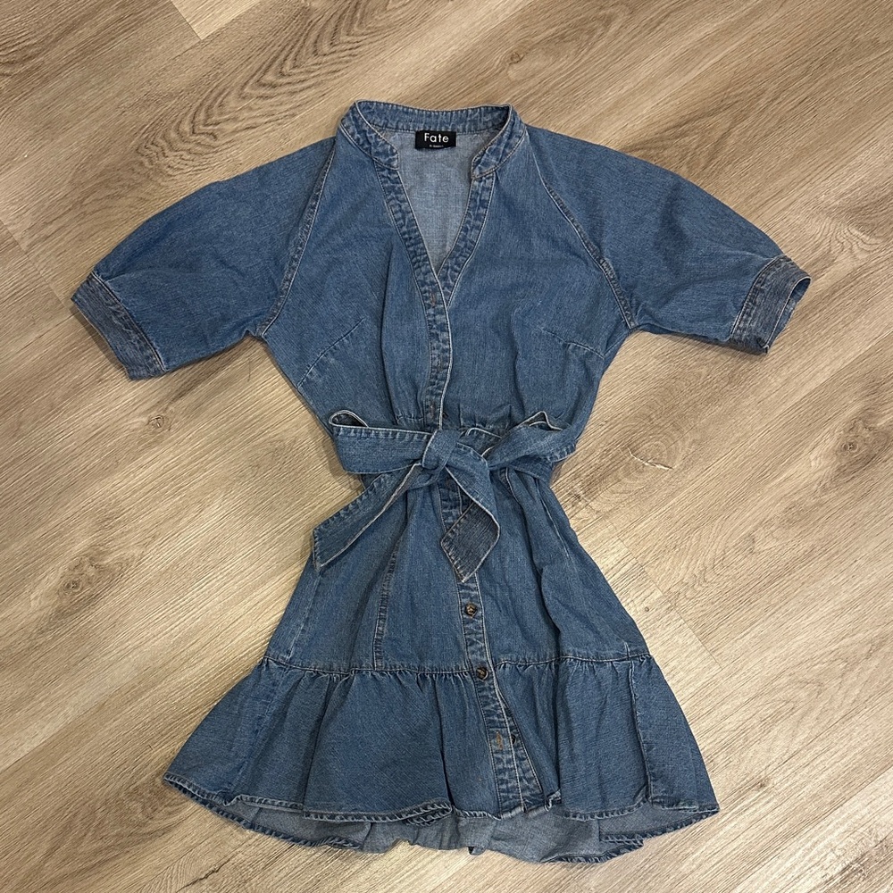 Denim Blue Mini Dress
